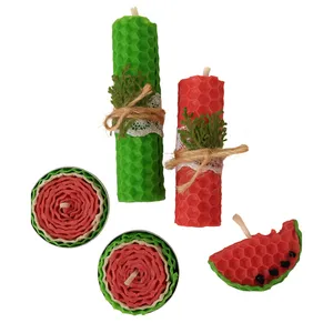 شمع دستساز مدل یلدایی بسته 5 عددی