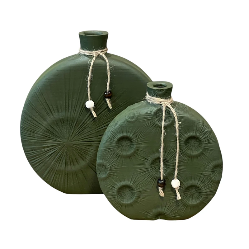 گلدان دکوری مدل دژاوو کد A1002 مجموعه دو عددی 