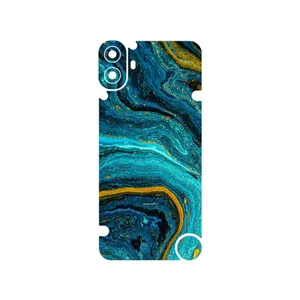 MAHOOT Turquoise marblewith golden streaks Cover Sticker for Nothing CMF Phone 1
