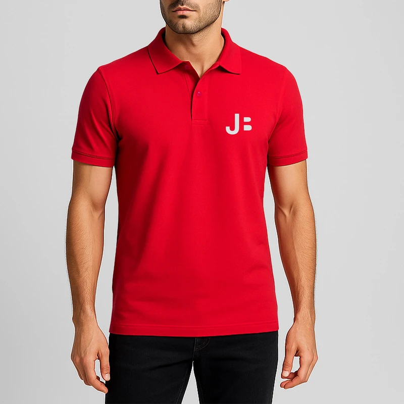 پولوشرت آستین کوتاه مردانه مدل EE207 رنگ قرمز