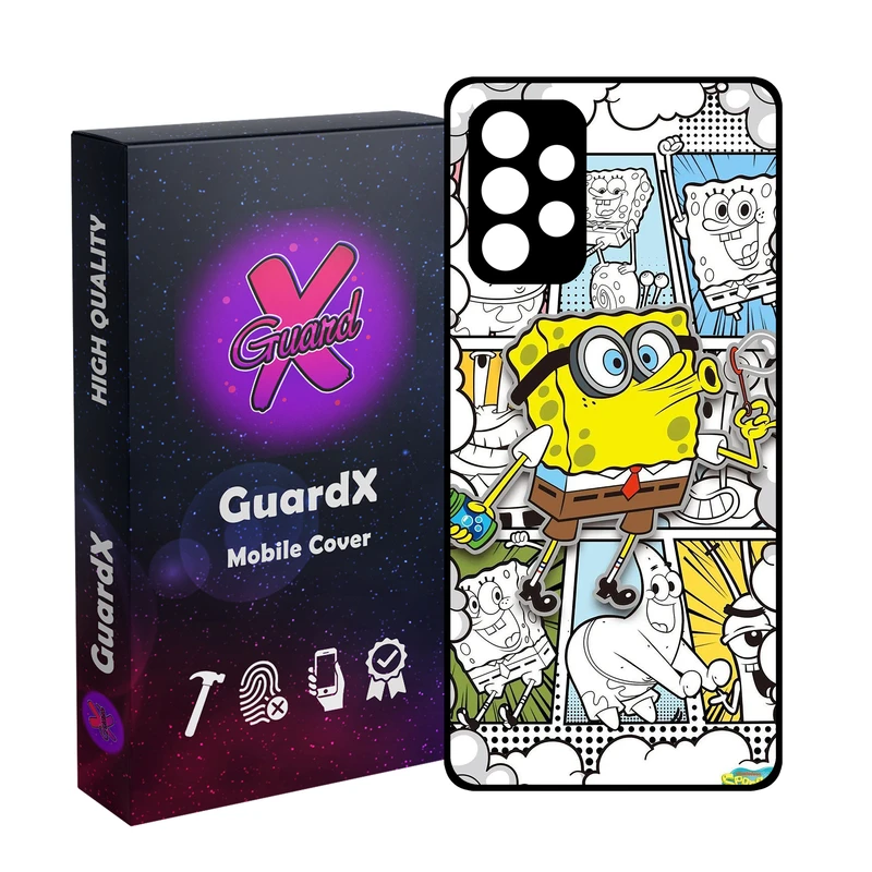 کاور گارد ایکس طرح باب اسفنجی مدل 10940 مناسب برای گوشی موبایل سامسونگ Galaxy A32 4G