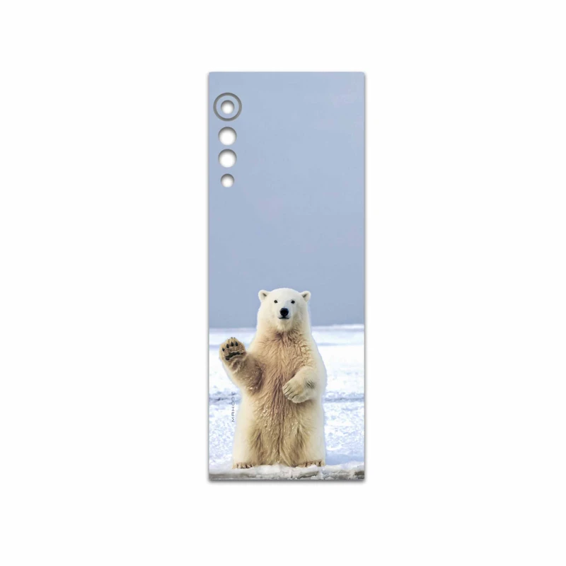 برچسب پوششی ماهوت مدل Polar-bear مناسب برای گوشی موبایل ال جی Velvet 5G