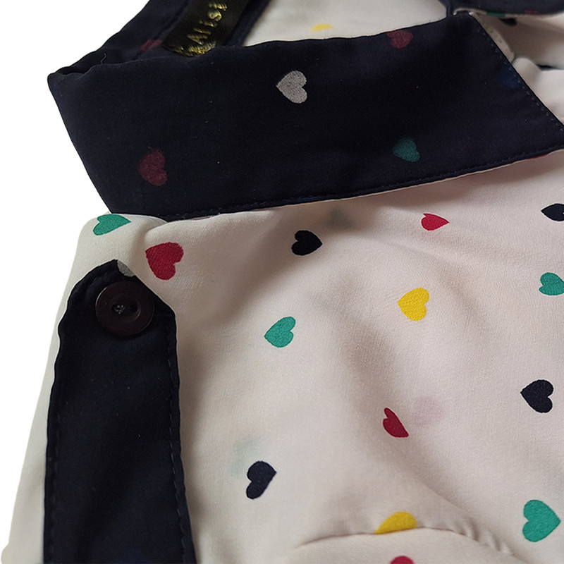 شومیز آستین بلند زنانه مدل قلب رنگی