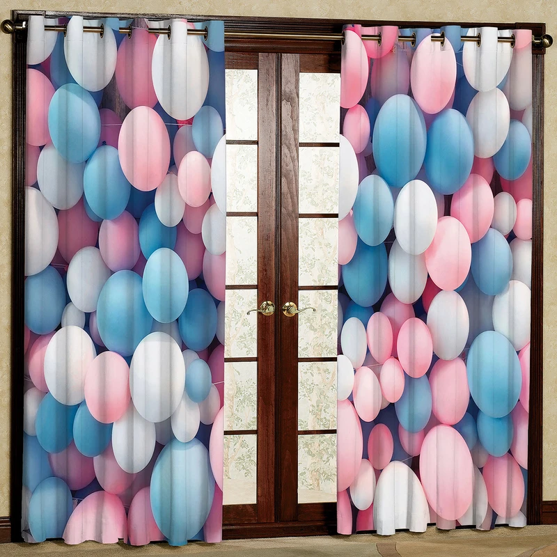 پرده مدل بادکنک هازان پانچی کد 2680a سایز 140x200 سانتی متر