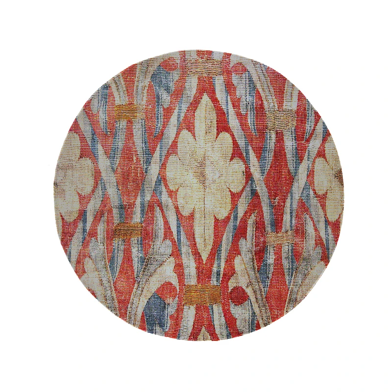 پادری مدل دایره طرح کلاسیک کد 5867 سایز 90 × 90 سانتی متر 