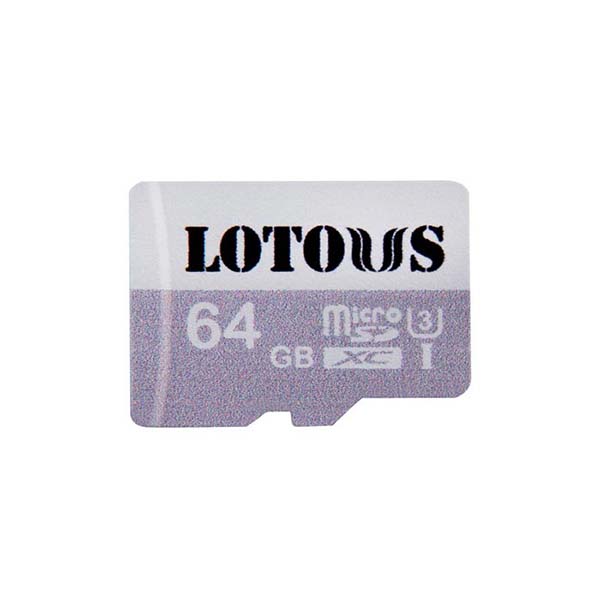 کارت حافظه‌ microSDXC لوتوس مدل 600X کلاس 10 استاندارد UHS-I U3 سرعت 90MBps ظرفیت 64 گیگابایت