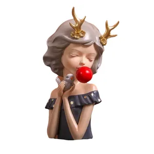 مجسمه هوم لاکس مدل دختر گنجشکی