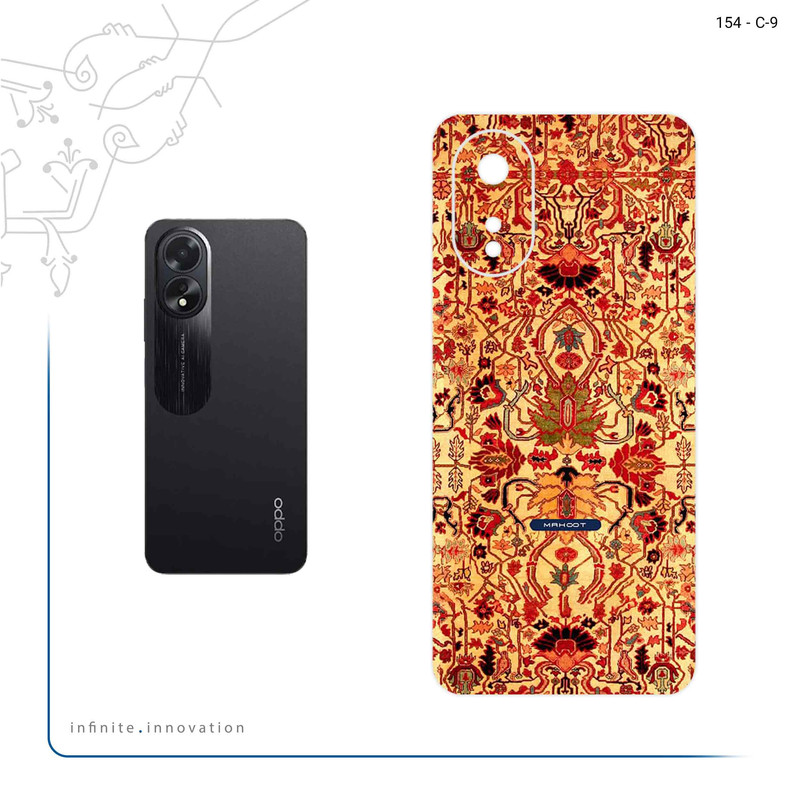 برچسب پوششی ماهوت مدل Persian_Carpet_Yellow مناسب برای گوشی موبایل اپو A38