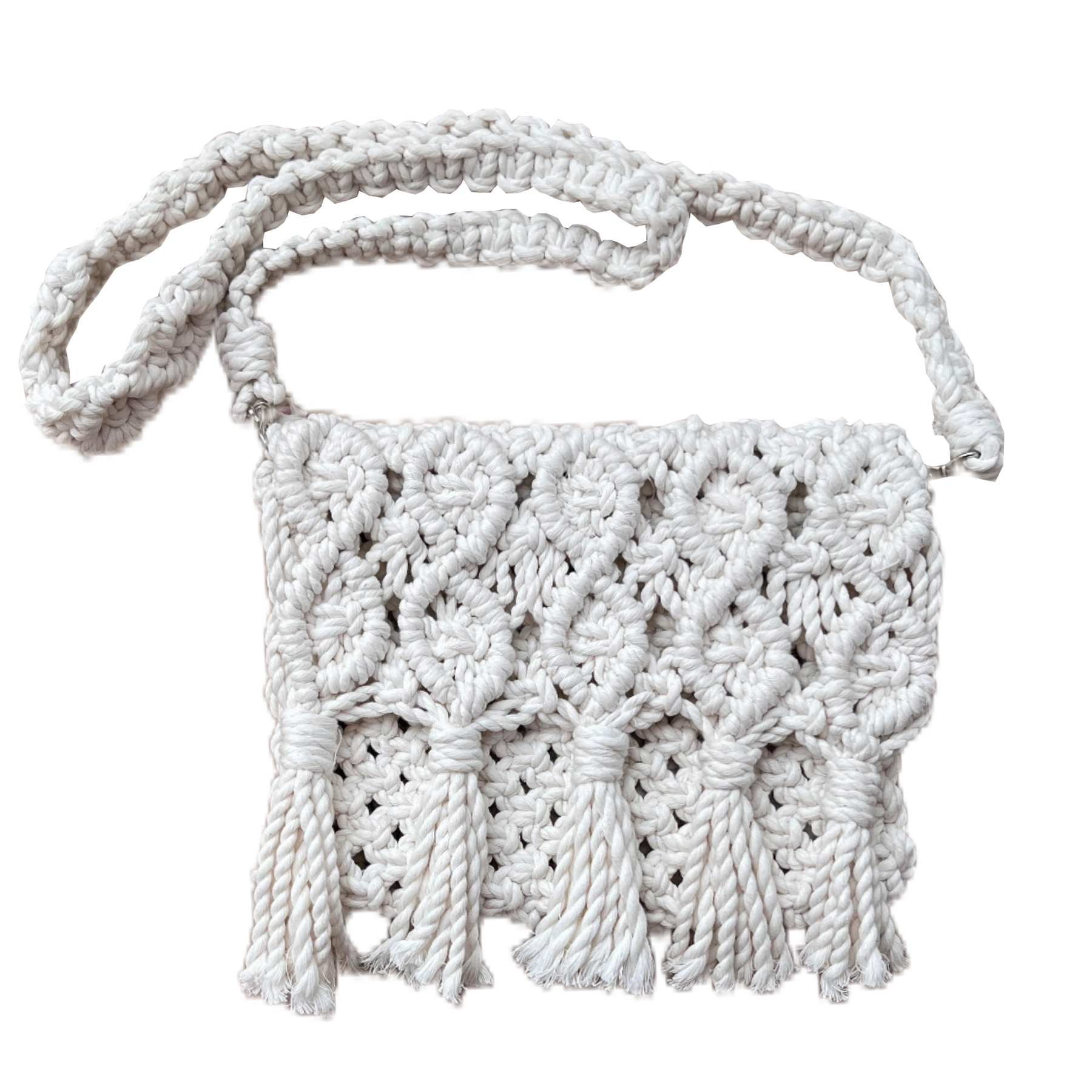 کیف رودوشی دست دوز زنانه مدل مکرومه