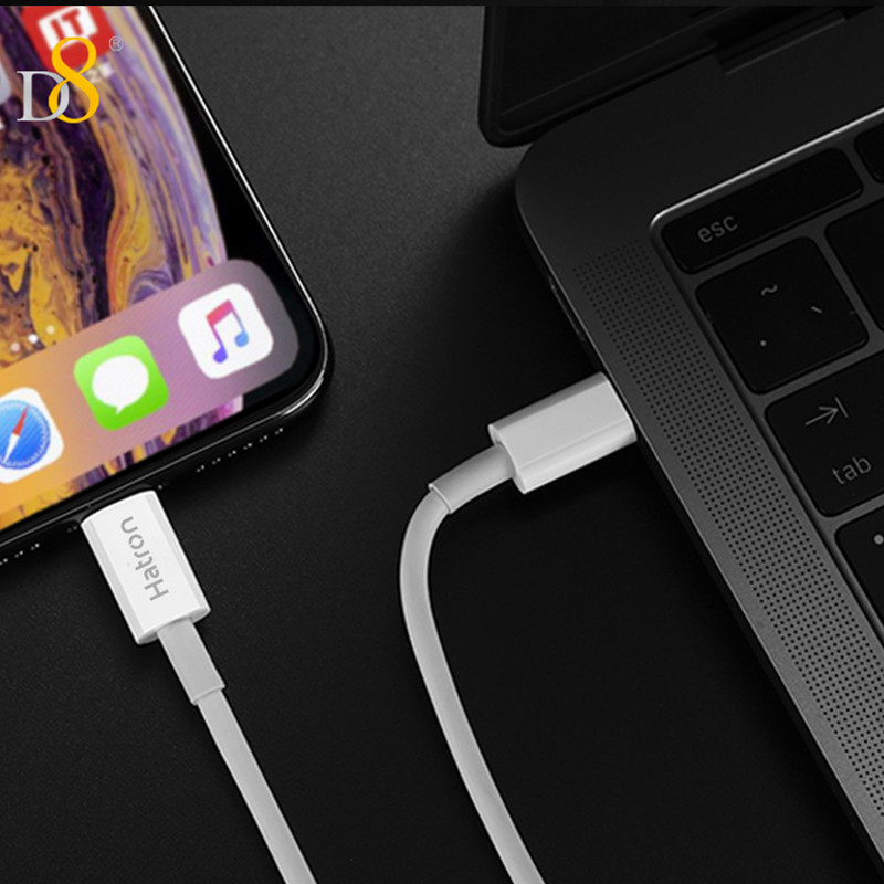 کابل شارژ USB-C به لایتنینگ  هترون مدل  MFI HC365i طول 1متر