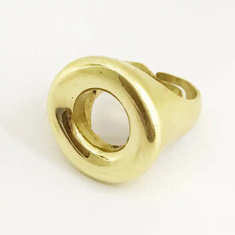 انگشتر گالری عزیزی طرح دایره مدل 15838