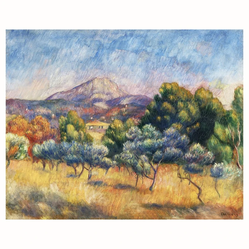 پوستر مدل  آگوست رنوار مون سنت ویکتوار  