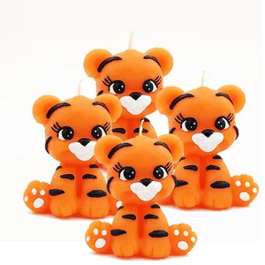 شمع مدل ببر بسته 4 عددی 