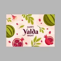 کارت پستال مدل شب یلدا LA-C1079