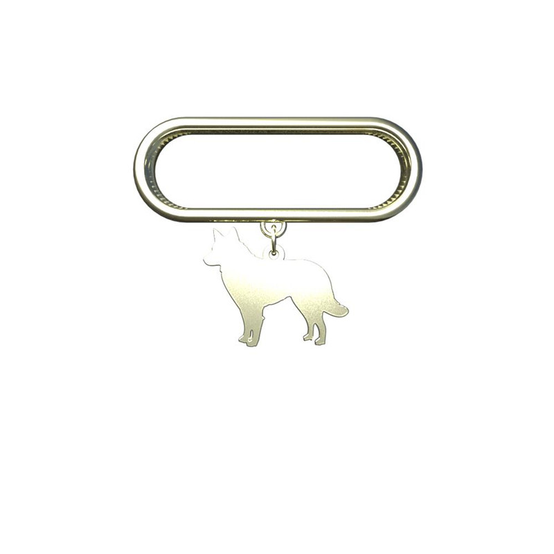 آویز ساعت طلا 18 عیار زنانه مدوپد مدل سگ کد SL1-1145