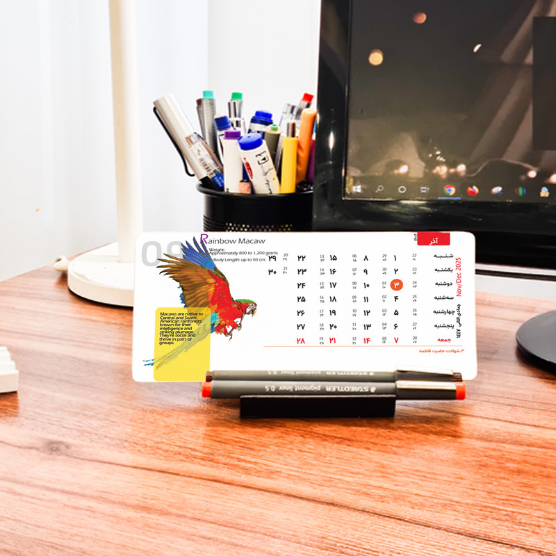 تقویم رومیزی سال 1404 مدل animals