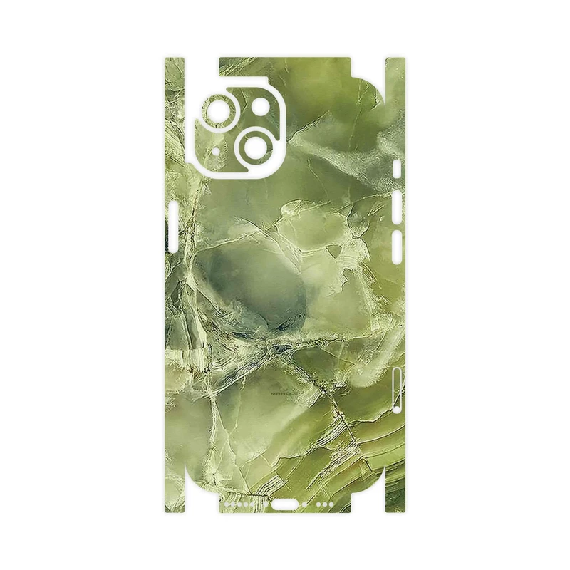 برچسب پوششی ماهوت مدل Green_Crystal_Marble-FullSkin مناسب برای گوشی موبایل اپل iPhone 15