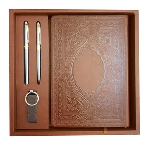 ست مدیریتی سال 1402 کد 1001 طرح چرم اسلیمی مجموعه 4 عددی