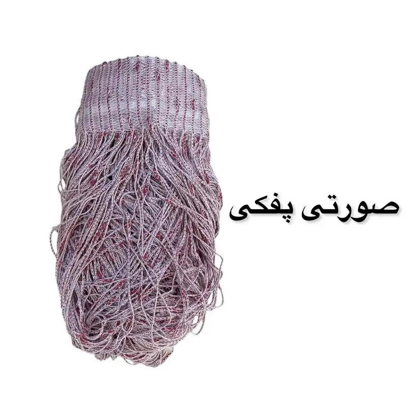 پرده ریشه ای مدل پفکی کد TW-P05 سایز 145×200 سانتی متر