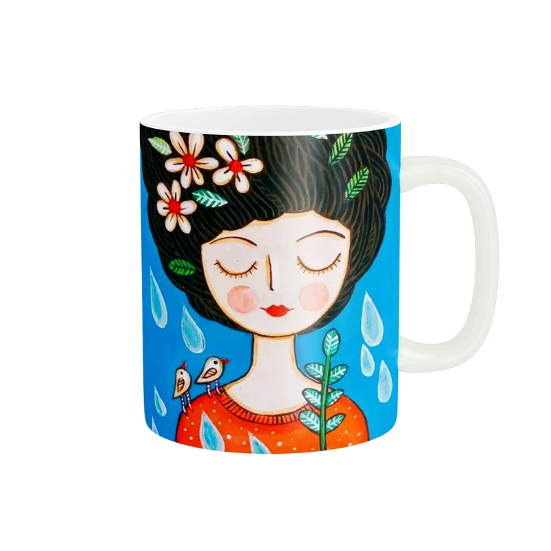 ماگ طرح دختر عروسکی 