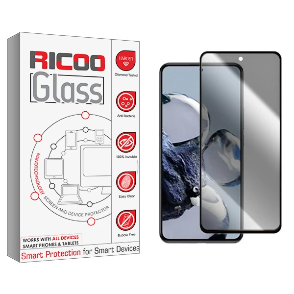 محافظ صفحه نمایش حریم شخصی ریکو مدل RC مناسب برای گوشی موبایل شیائومی 12T Pro