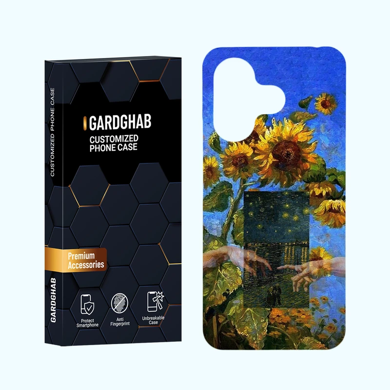 کاور گارد قاب مدل هنری مناسب برای گوشی موبایل شیائومی Redmi 13 4G / 5G