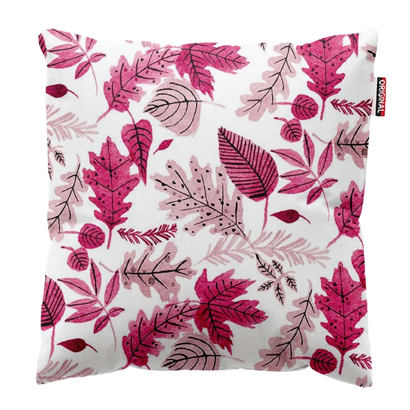 کوسن پاد آفرین طرح برگ کد 2470 سایز 30*30 سانتی متر