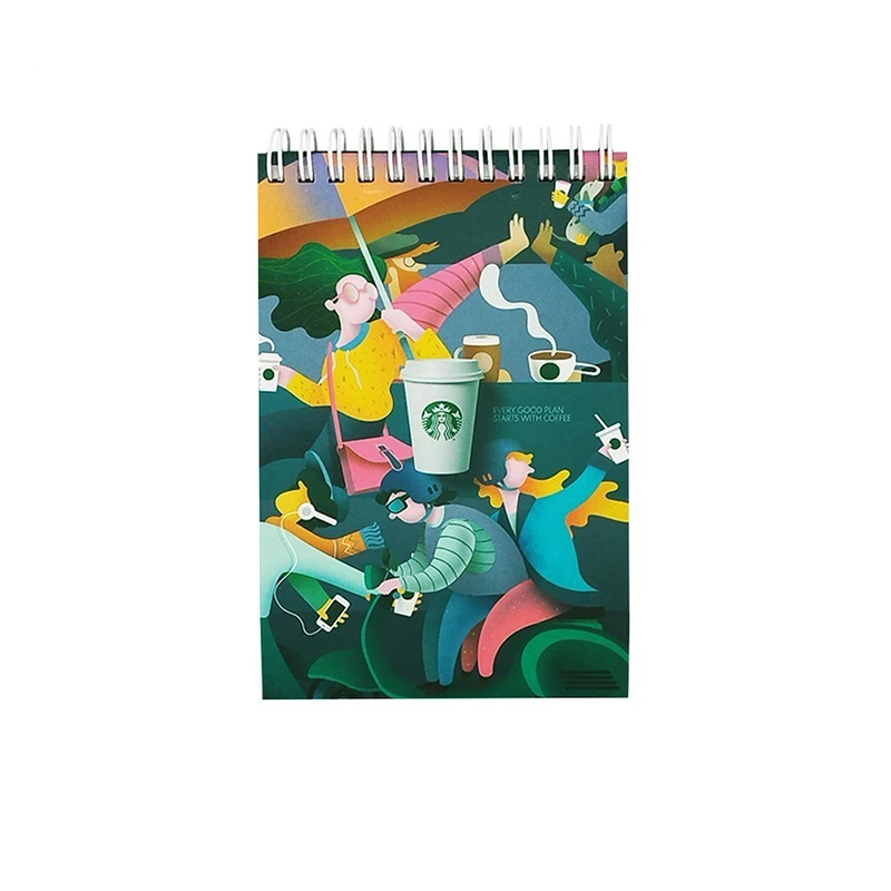 دفترچه یادداشت 160 برگ سیمی مدل STARBUKS