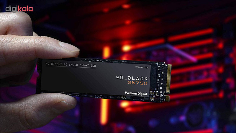 حافظه SSD وسترن دیجیتال مدل BLACK SN750 NVME ظرفیت 500 گیگابایت