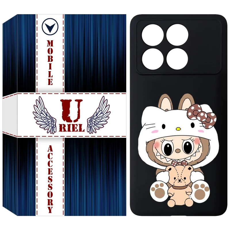 کاور یوریل قاب مدل KSH کد 124 طرح عروسک لبوبو مناسب برای گوشی موبایل شیائومی Poco X6 Pro