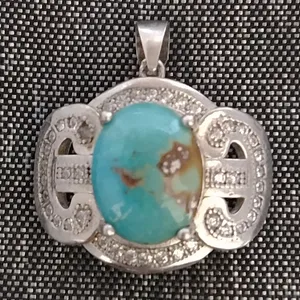 آویز گردنبند نقره زنانه سلین کالا مدل فیروزه ce-new247