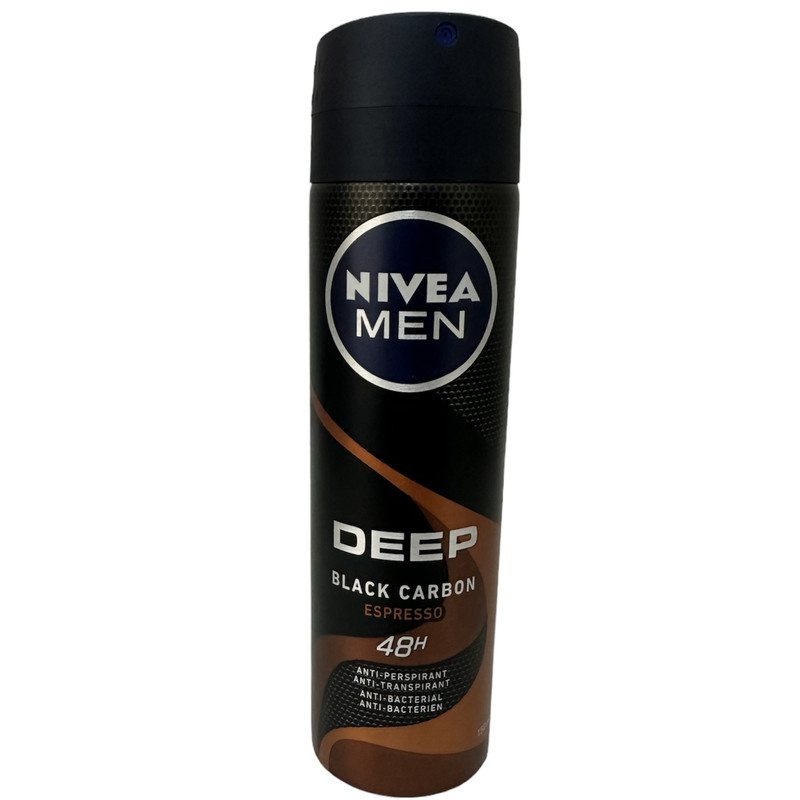 اسپری بدن مردانه نیوآ مدل deep black carbon espresso حجم 150 میلی لیتر اسپری بدن مردانه نیوآ مدل deep black carbon espresso حجم 150 میلی لیتر