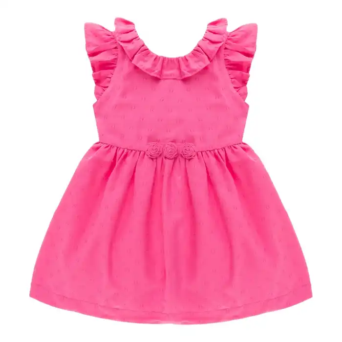 پیراهن دخترانه فیورلا مدل سه گل 33002