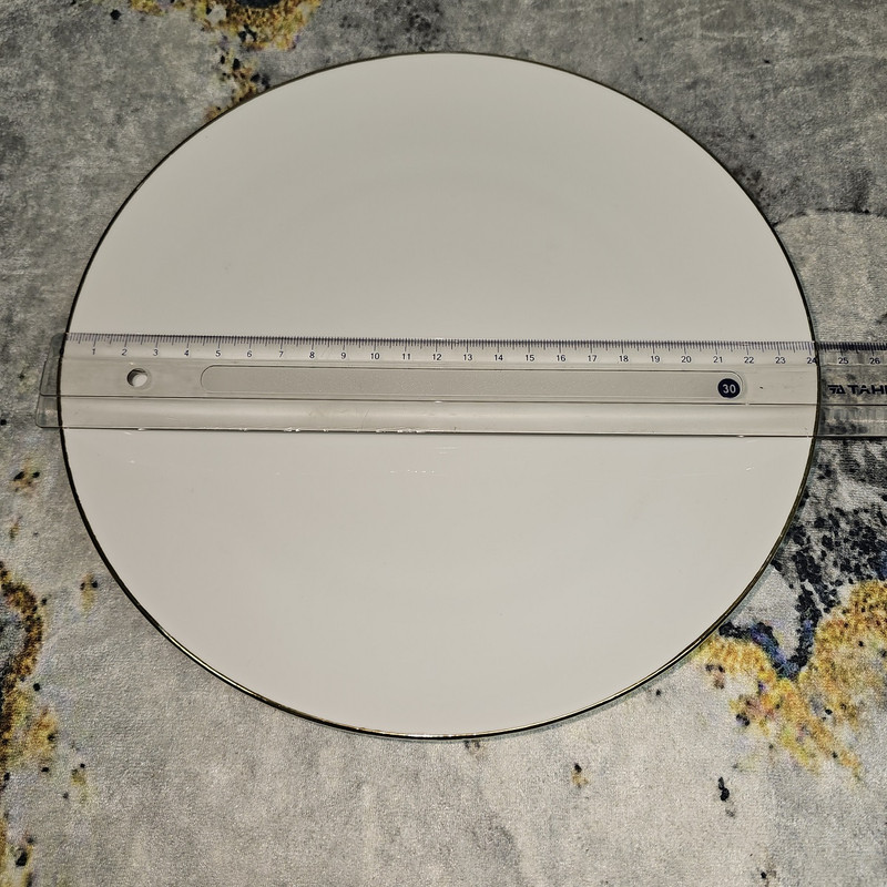 بشقاب غذاخوری مدل تخت 25 خط طلا کد 360012 مجموعه 6 عددی