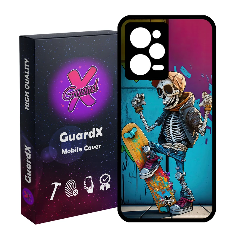 کاور گارد ایکس طرح اسکلت مدل Glass10603 مناسب برای گوشی موبایل شیائومی Redmi Note 12 Pro 5G/Poco X5 Pro 5G/Note 12 Pro Pro speed