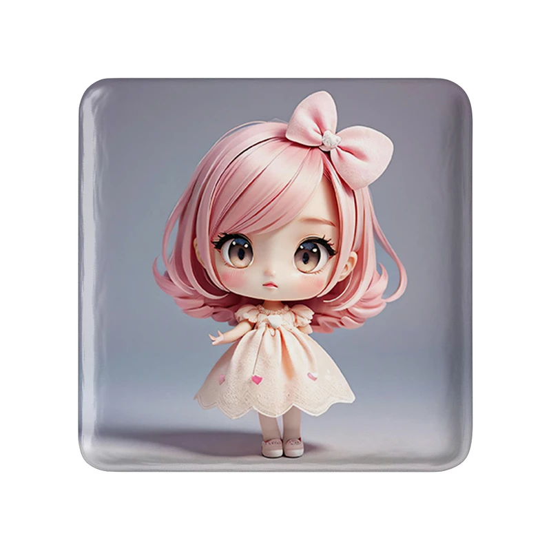 مگنت خندالو طرح دخترانه (Girlish) مدل مربعی کد 36878