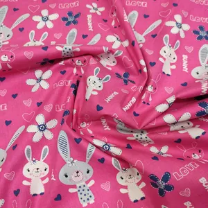 	 پارچه لباس مدل نخی طرح خرگوشی b27