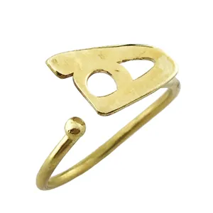 بند انگشتی زنانه گالری عزیزی طرح حرف هـ مدل 15639