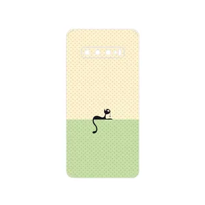 MAHOOT Minimal Internet Cat Icon Cover Sticker for Samsung Galaxy S10 Plus