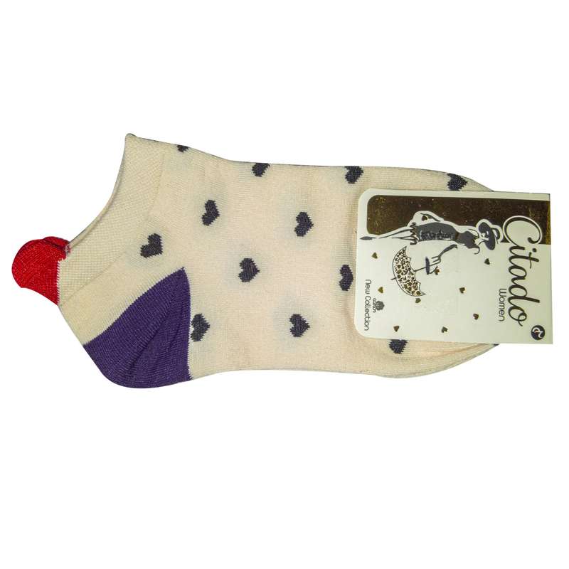 جوراب دخترانه سیتادو طرح قلب