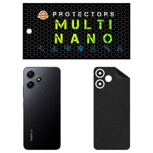 Multi Nano X-F1L Model Leather Rear Skin For Xiaomi Redmi Note 12R Mobile Phone