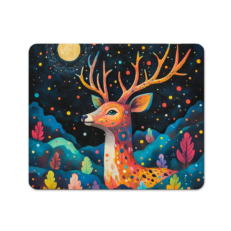 ماوس پد پاد آفرین مدل فانتزی طرح گوزن کد P300 سایز 19*24 سانتی متر