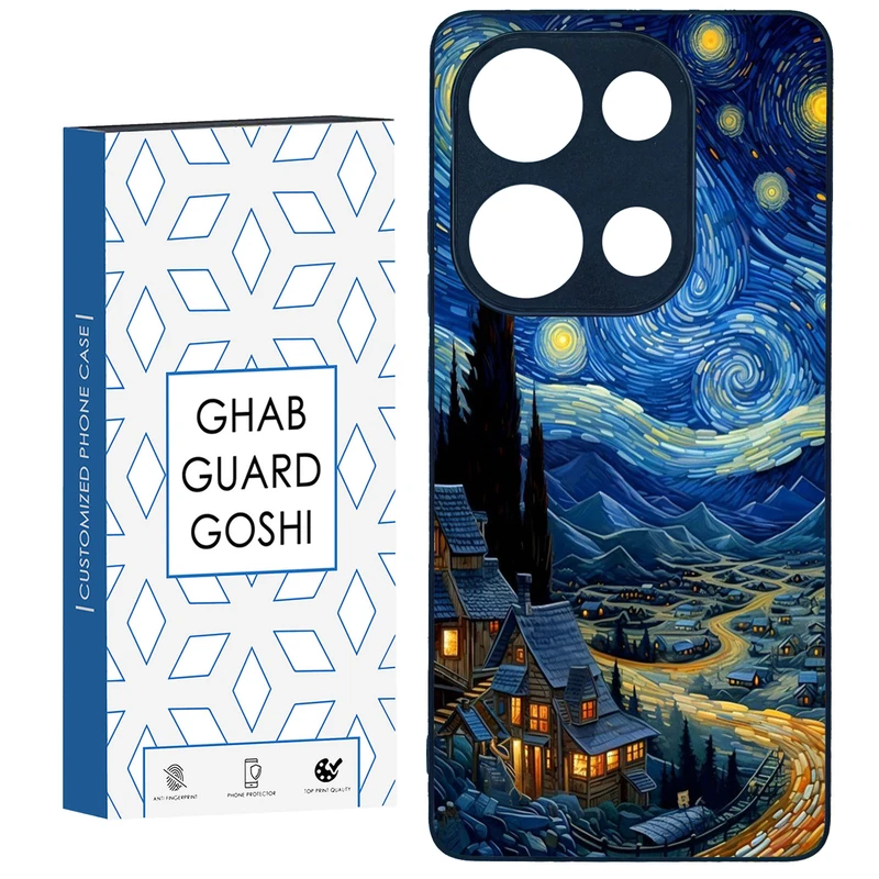کاور قاب گارد گوشی طرح ونگوگ کد TPU-069 مناسب برای گوشی موبایل شیائومی Redmi Note 13 Pro 4G / Poco M6 Pro 4G