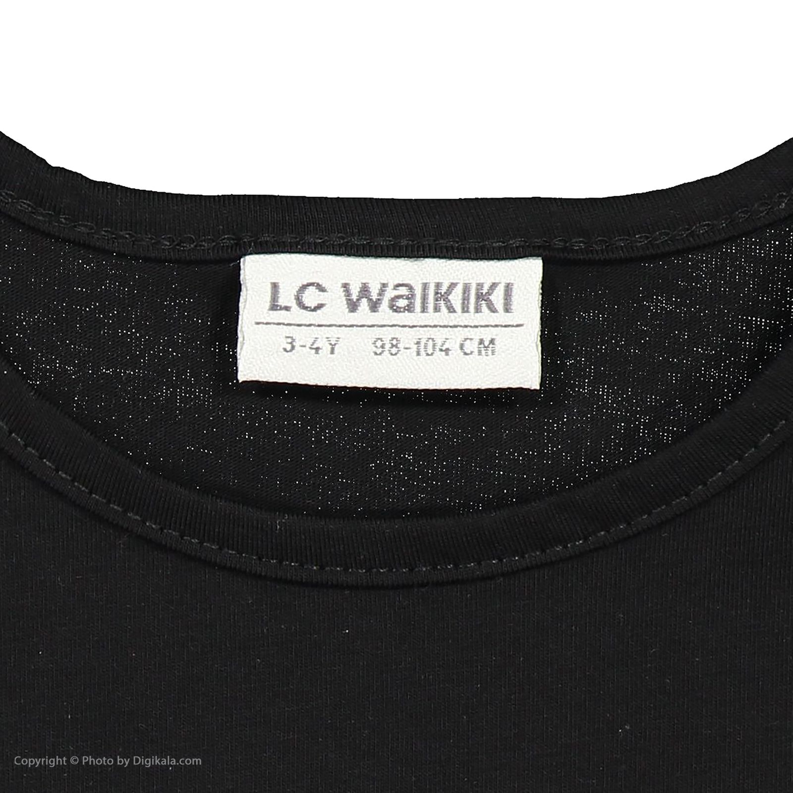 تی شرت دخترانه ال سی وایکیکی مدل 1S67536Z4-CVL-NEWBLACK -  - 5
