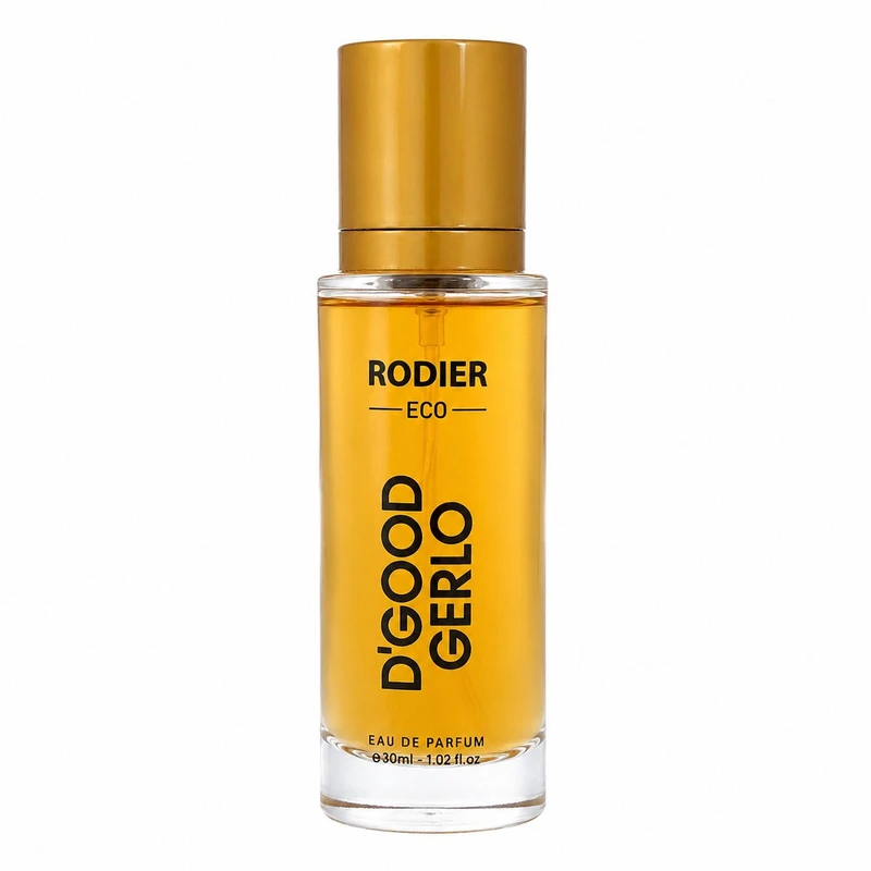 عطر جیبی زنانه رودیر مدل D'Good Gerlo با رایحه تلخ و گلی حجم 30 میلی‌لیتر