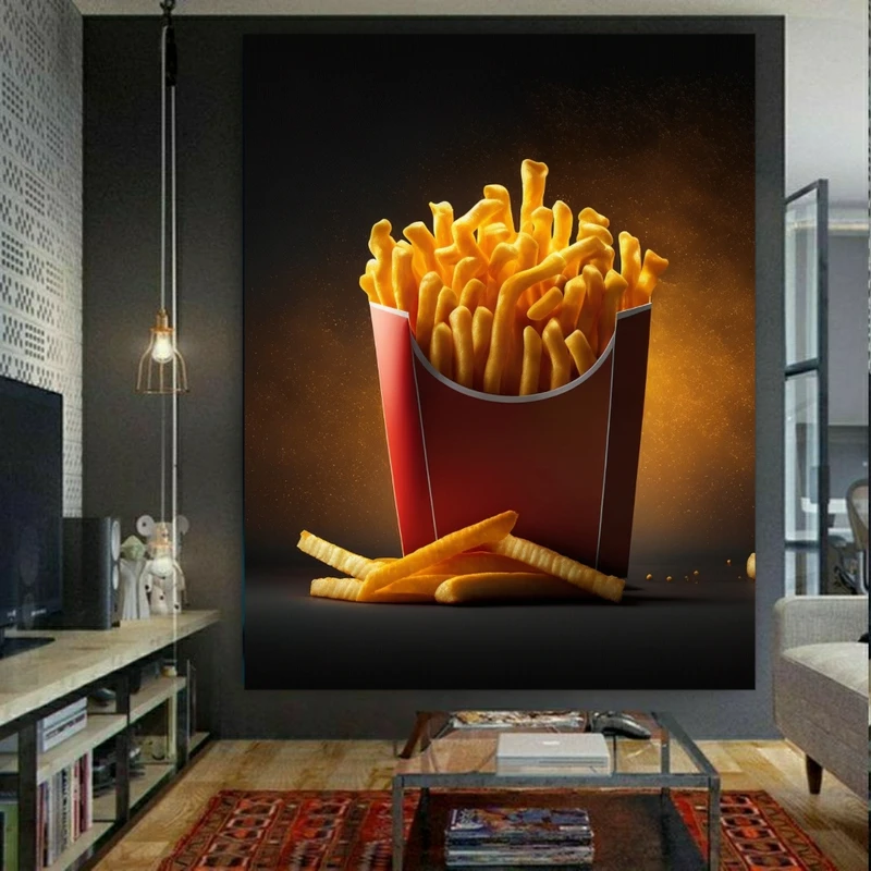 پوستر طرح مخمل خوراکی مدل سیب زمینی کد FP105831