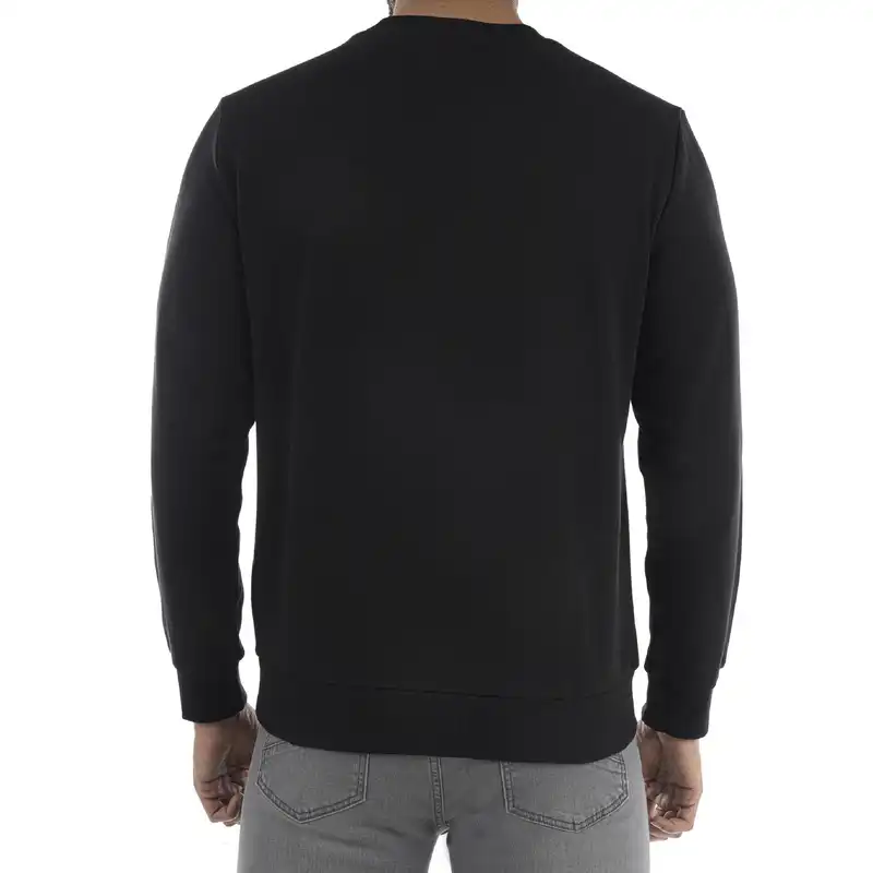 سویشرت مردانه جین وست مدل تو کرکی کد 808546 رنگ مشکی