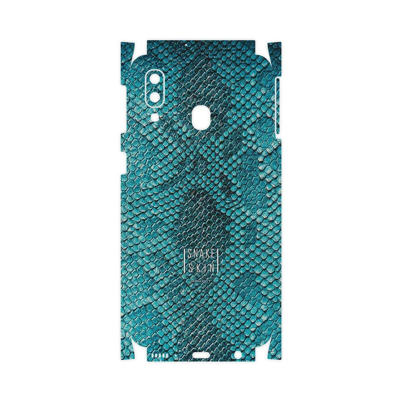 برچسب پوششی ماهوت مدل Blue Snake Skin-FullSkin مناسب برای گوشی موبایل سامسونگ Galaxy A40