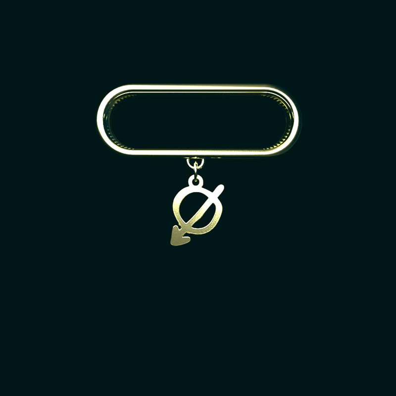 آویز ساعت طلا 18 عیار زنانه مدوپد مدل هندسی کد SK1-1721