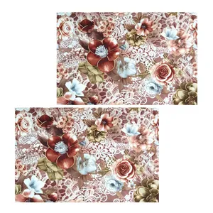 رو بالشی مدل مخمل نقره کوب کد 18-A بسته 2 عددی